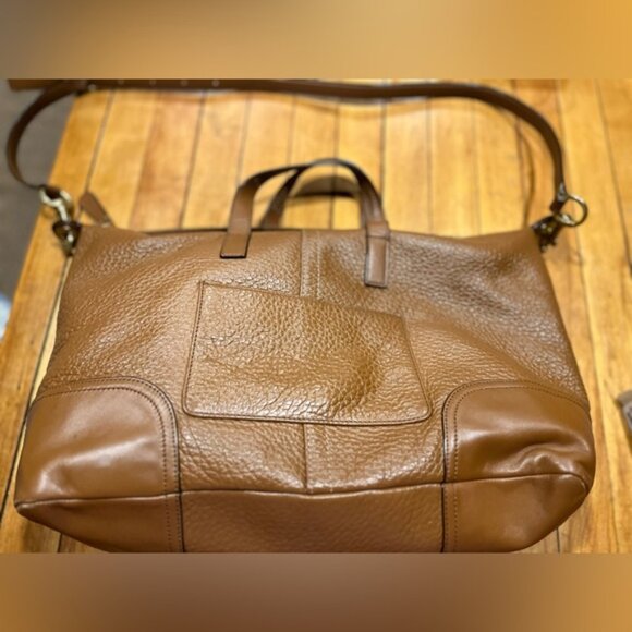 Coach Hadley Luxe Grain Leather Zip Satchel - Picture 7 of 7